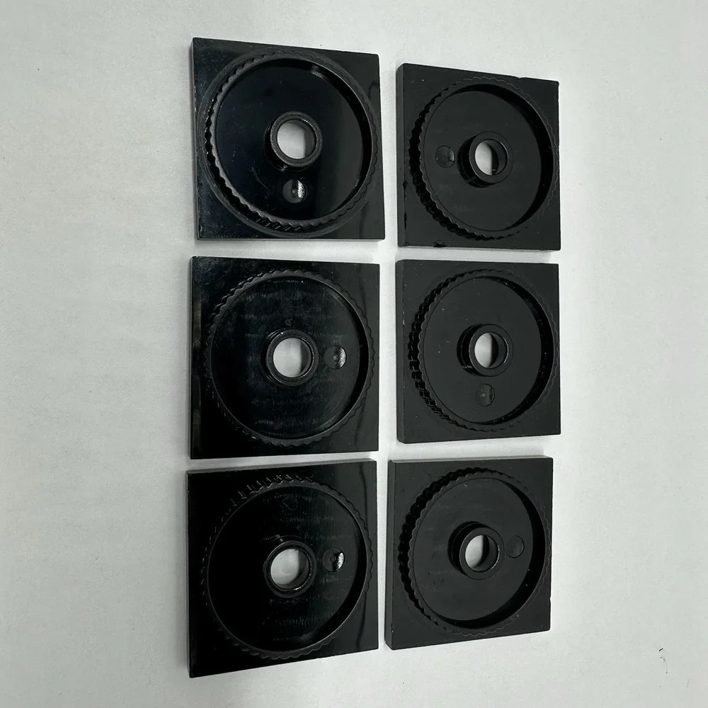 LEGO® Part‎ #61485 Black Turntable 4 x 4 Square Base, Locking Lot Of 6